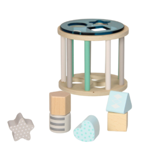 Houten Vormenstoof - Blauw