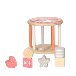 Houten Vormenstoof - Roze