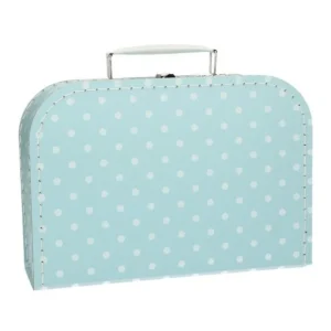 Koffertje Lichtblauw Stippen