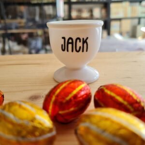 Eierdopje met naam (1)