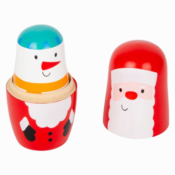 Small Foot - Houten Matroesjka Poppen Kerst3