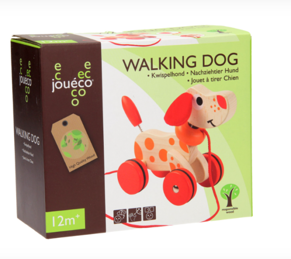 Joueco Houten Kwispel Hondje (1)