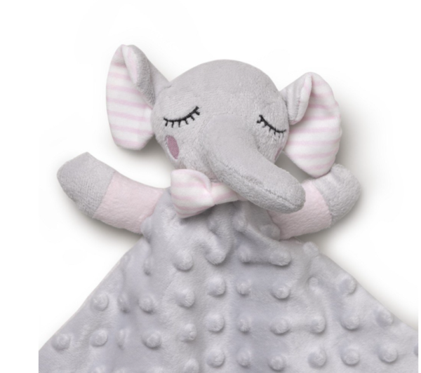 Badhandoek Olifant met knuffeldoekje Roze (5)