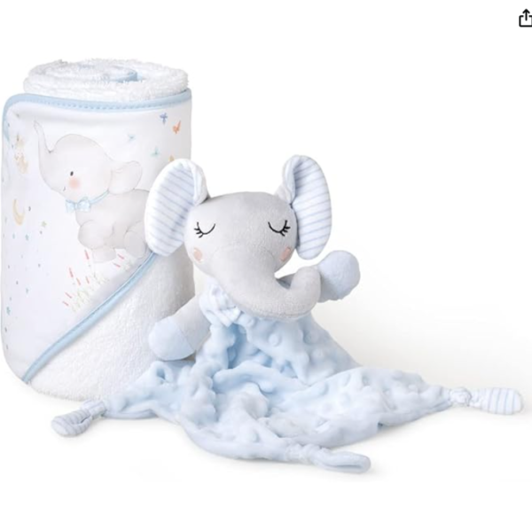 badcape olifant met knuffel