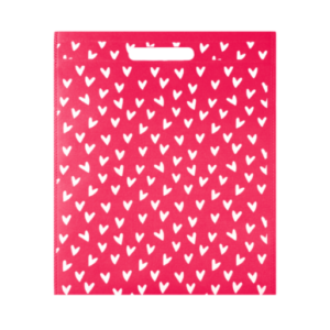 Non Woven Tas - Hartjes voor jou Roze