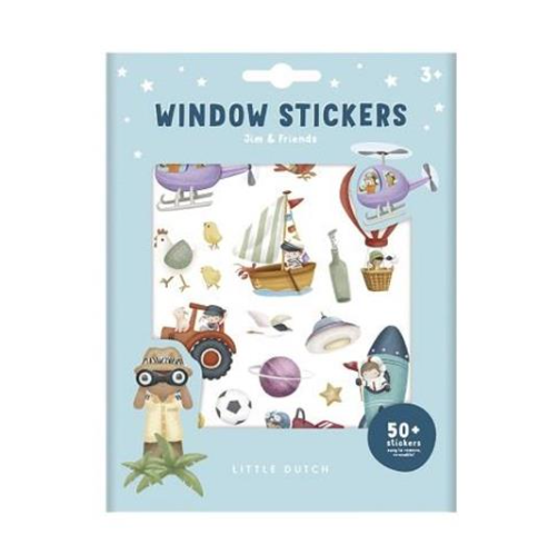 Little Dutch Raamstickers Jim & Friends (1)