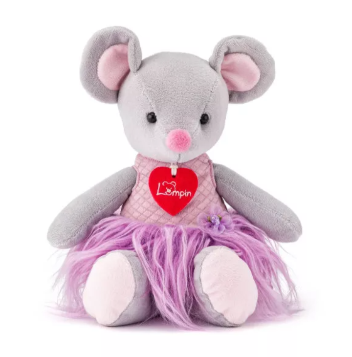 Lumpin muis Akiko grijs 30 cm