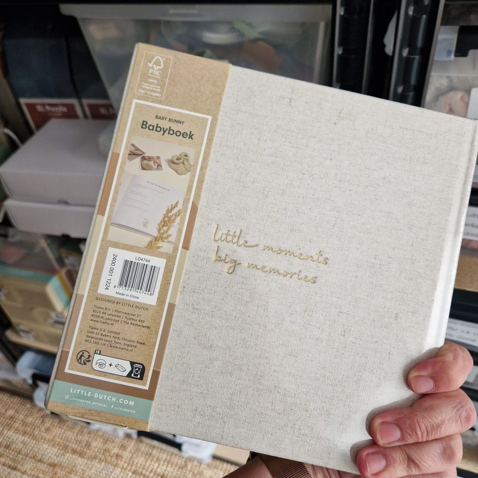 Babyboek 'Mijn eerste jaar' Baby Bunny FSC (2)