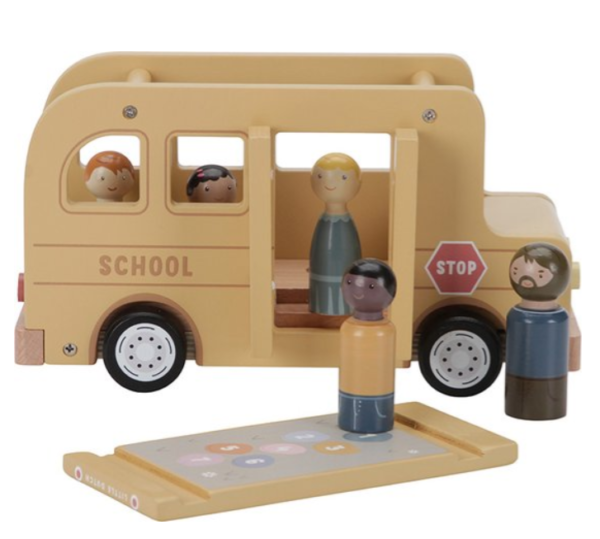 Little Dutch - Schoolbus met poppetjes FSC (2)