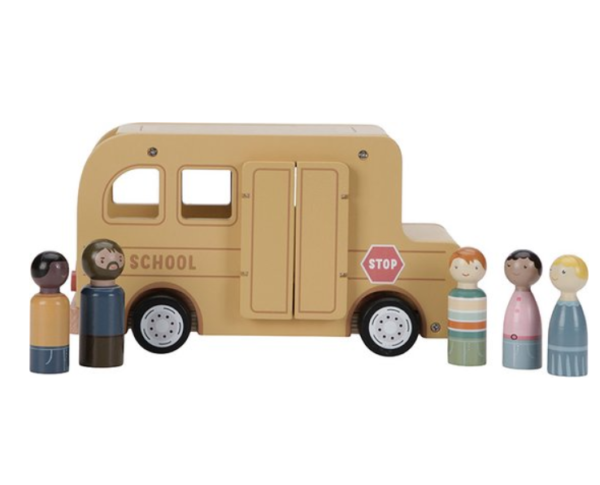 Little Dutch - Schoolbus met poppetjes FSC (9)