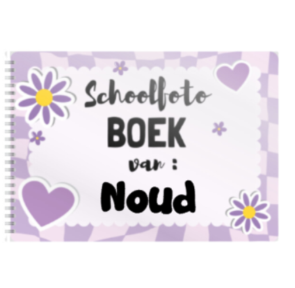 schoolfotoboek met naam