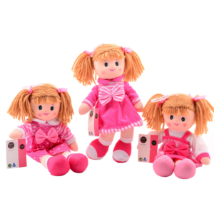 Baby Rose Lappenpop Roze, 40cm