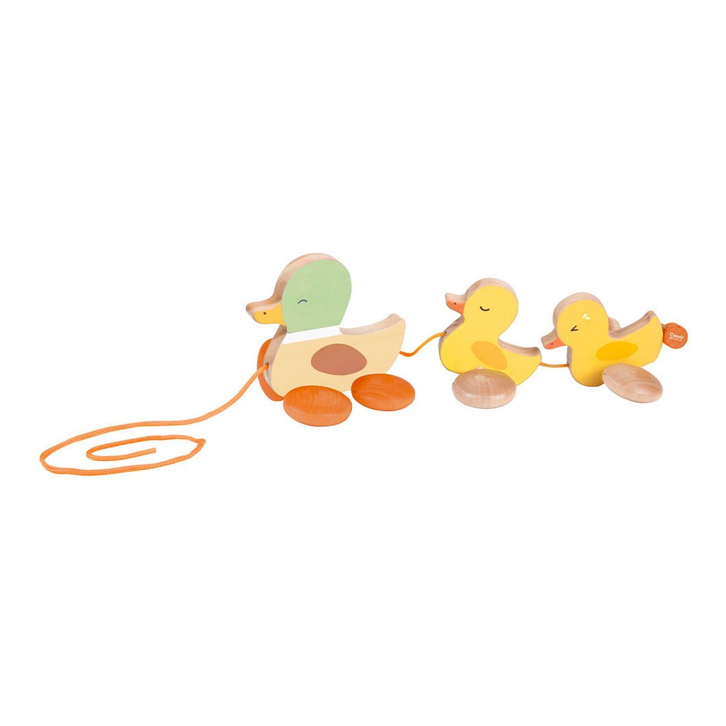 Classic World Houten Trekfiguur Eenden (1)