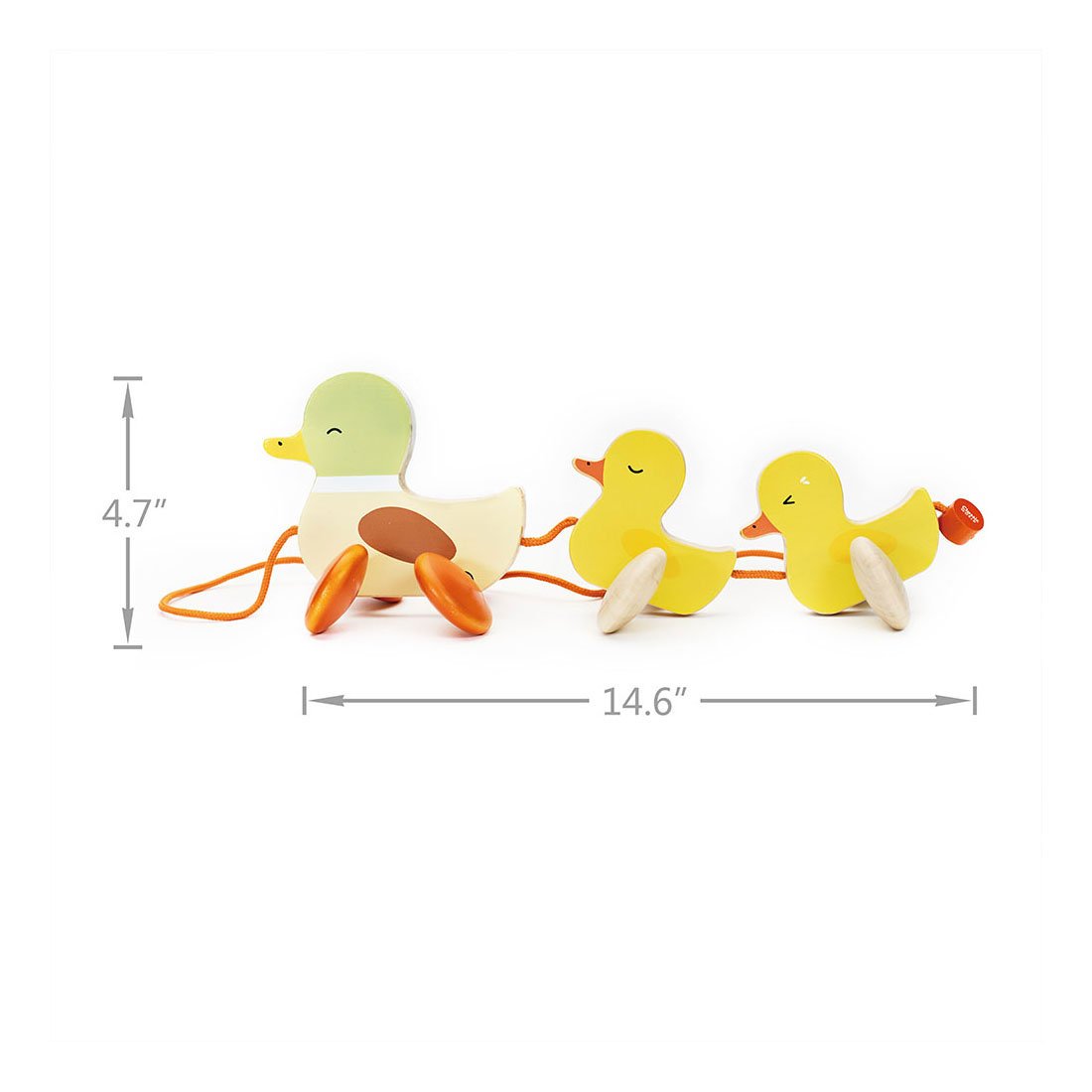 Classic World Houten Trekfiguur Eenden (5)