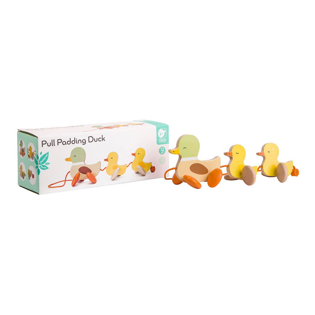 Classic World Houten Trekfiguur Eenden (8)