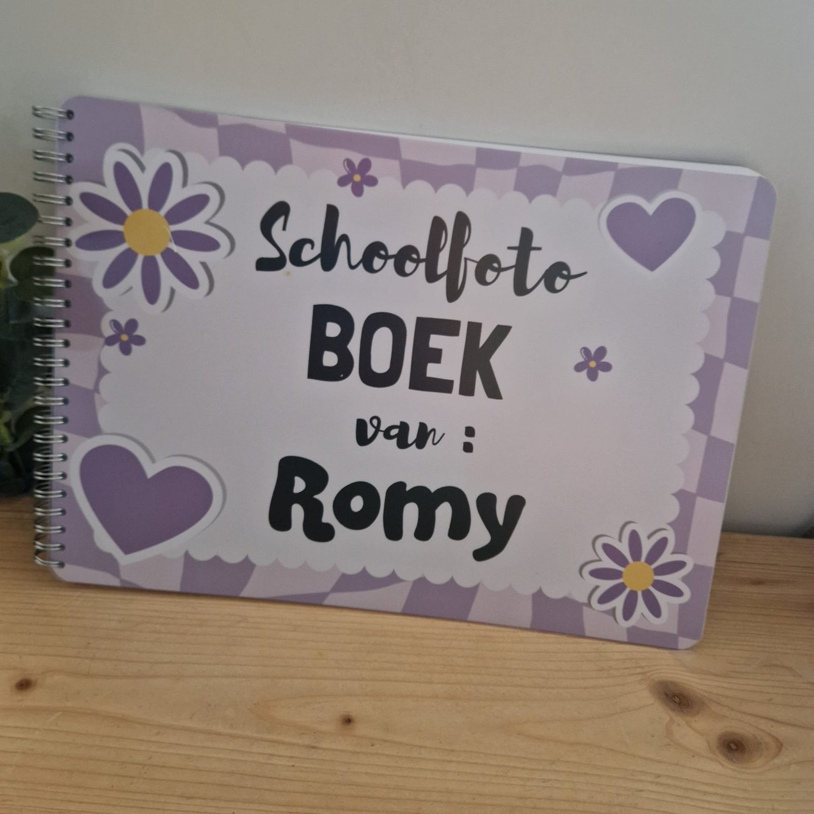 schoolfoto boek met naam