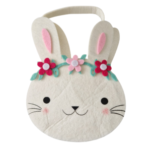 Paasmandje Konijn met Bloem (2)
