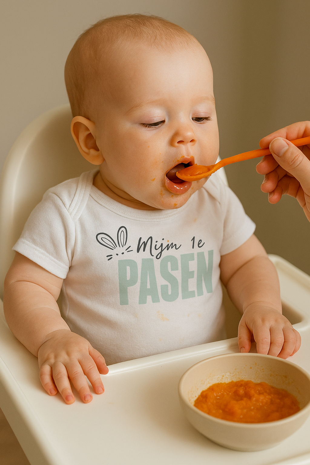 Romper mijn 1e pasen Mintgroen