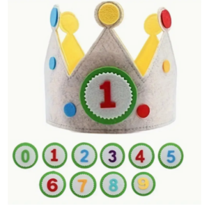 Verjaardagskroon grijsgeel