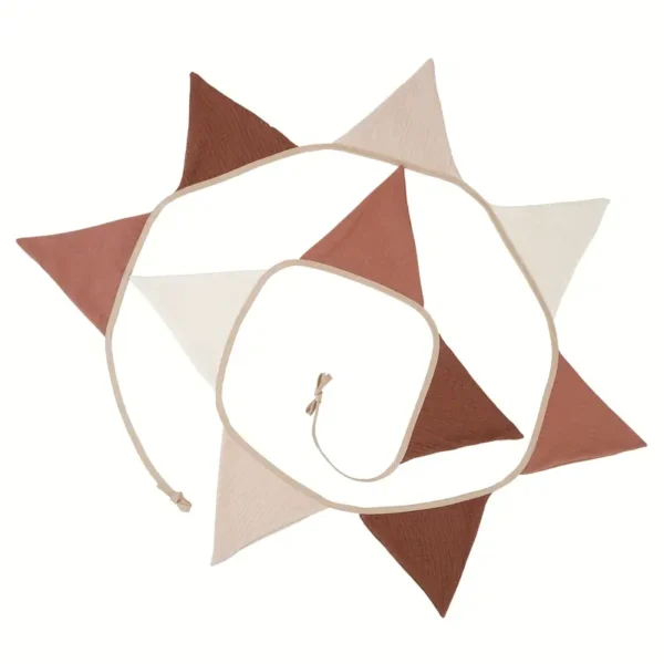 Vlaggenlijn bruin-beige