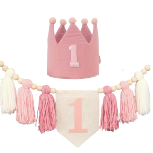 slinger en muts roze