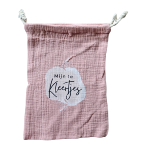 Bewaarzakje Mijn 1e Kleertjes - Roze