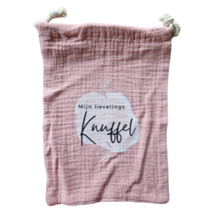 Bewaarzakje Mijn Lievelingsknuffel - Roze