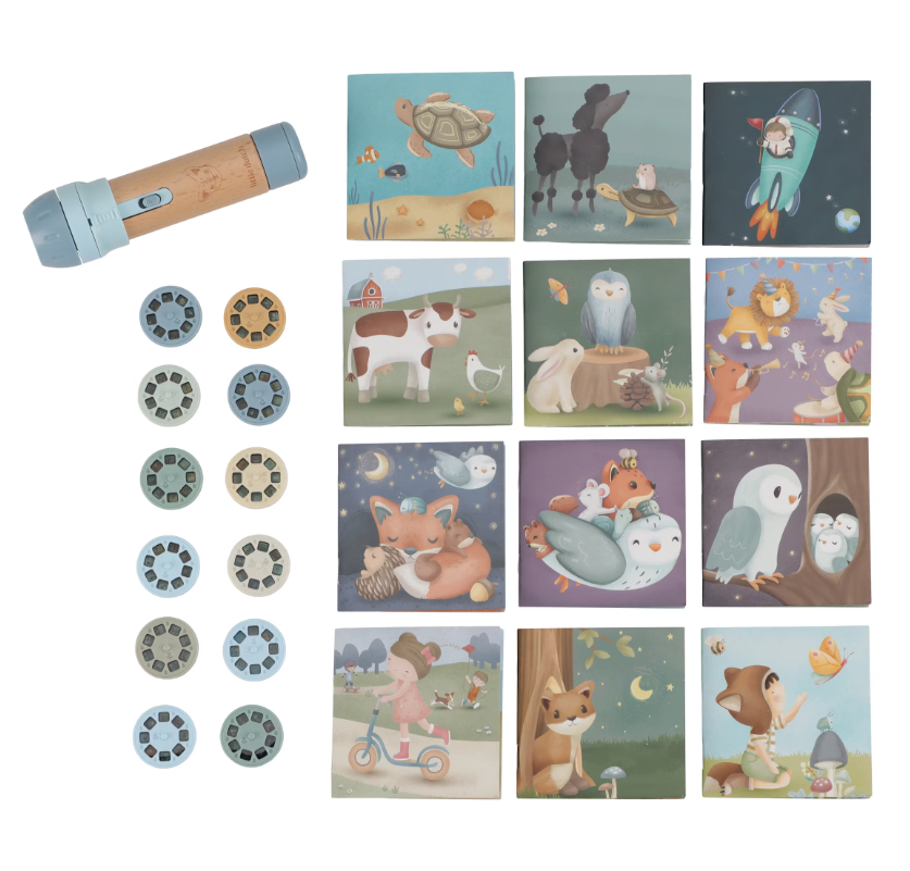 Little Dutch Verhalen Projector Zaklamp - Blauw