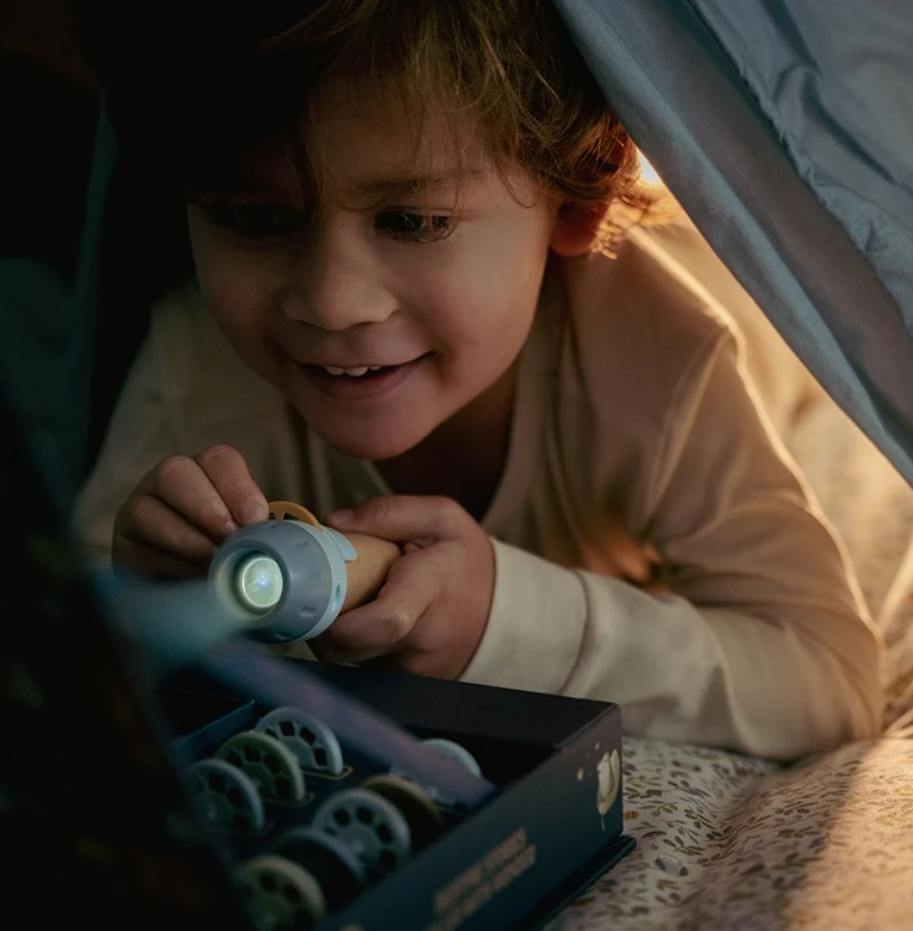 Little Dutch Verhalen Projector Zaklamp - Blauw