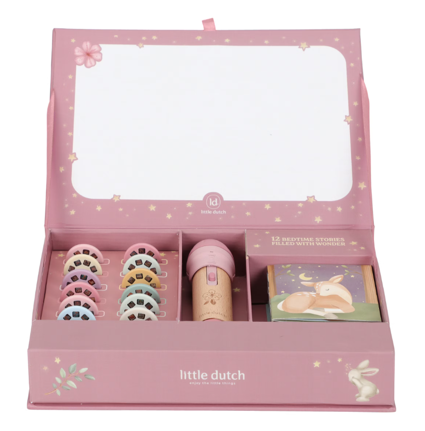 Little Dutch Verhalen Projector Zaklamp - Roze