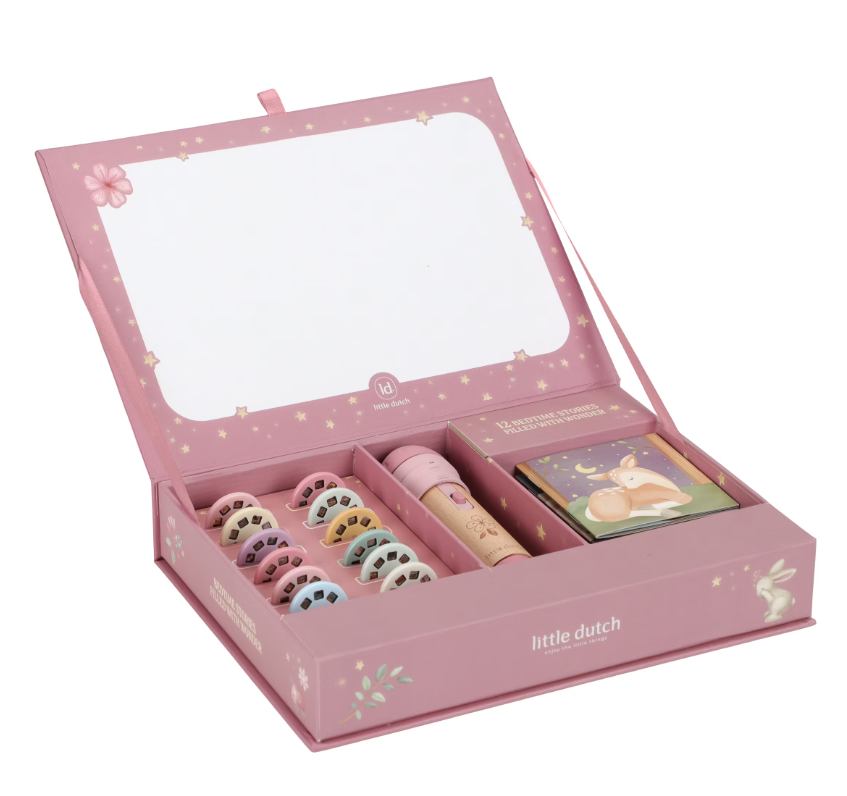 Little Dutch Verhalen Projector Zaklamp - Roze