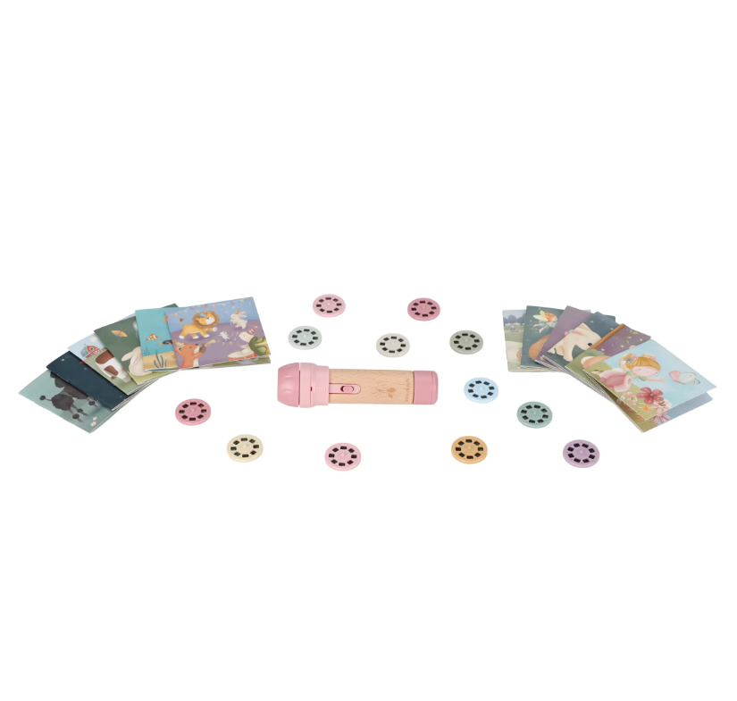 Little Dutch Verhalen Projector Zaklamp - Roze