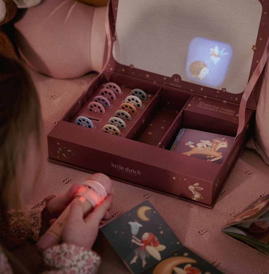 Little Dutch Verhalen Projector Zaklamp - Roze