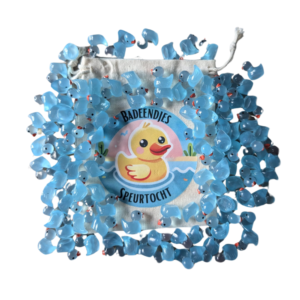 Eendjes speurtocht - Set van 100 Blauwe eendjes