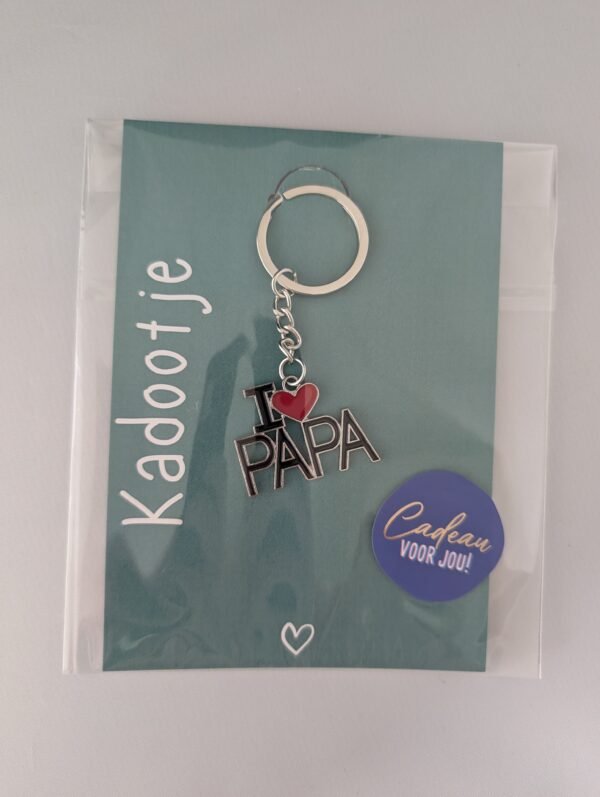 Sleutelhanger I love Papa