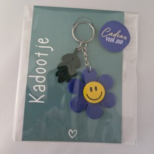 Sleutelhanger vrolijke bloem