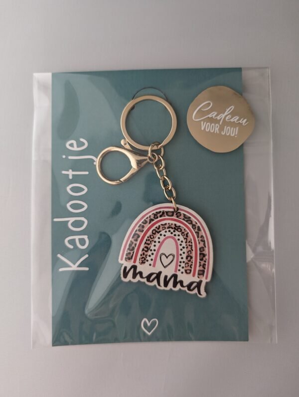 Sleutelhanger mama met kaart