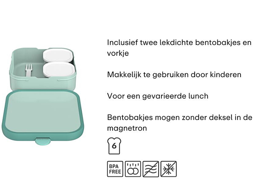 Little Dutch Bento lunchbox Campus groot - Fairy Wonders