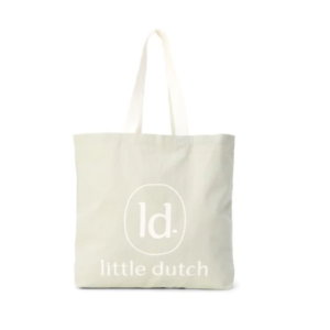 Little Dutch Canvas shopper LD logo