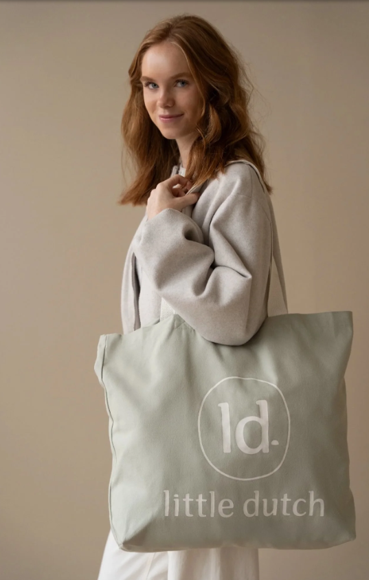 Little Dutch Canvas shopper LD logo