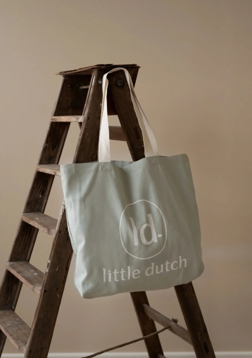 Little Dutch Canvas shopper LD logo