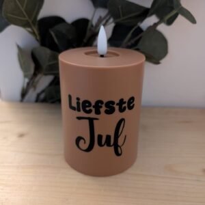 Liefste juf kaars (3)