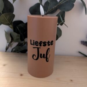 Liefste juf kaars (6)