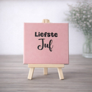 Tegeltje – Jij bent de Liefste Juf Roze
