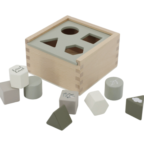 Label Label Olijfgroen Houten Vormenstoof (2)