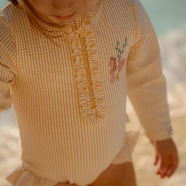 Little Dutch Badpak lange mouw - Geel - Ocean Treasures maat 8692 (4)