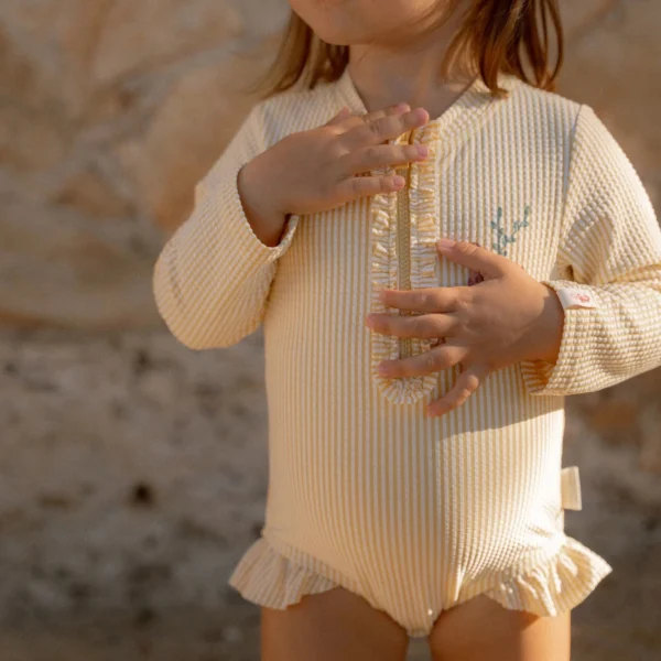 Little Dutch Badpak lange mouw - Geel - Ocean Treasures maat 8692 (5)