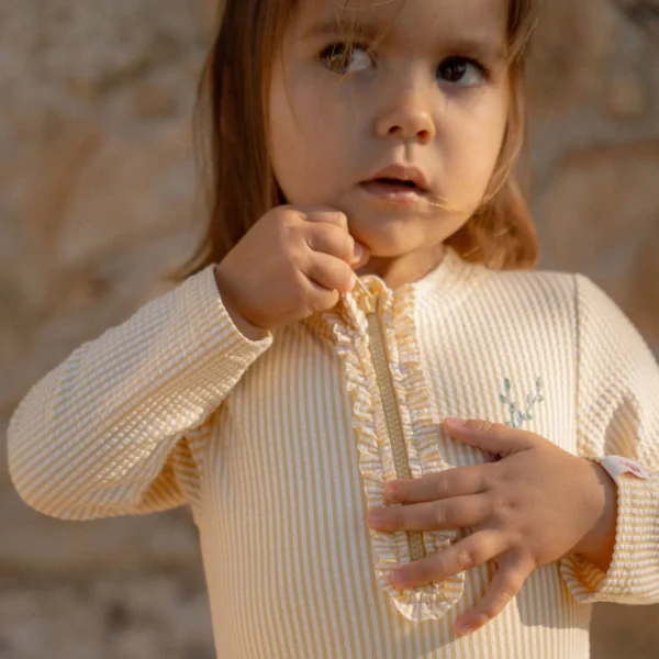 Little Dutch Badpak lange mouw - Geel - Ocean Treasures maat 8692 (6)