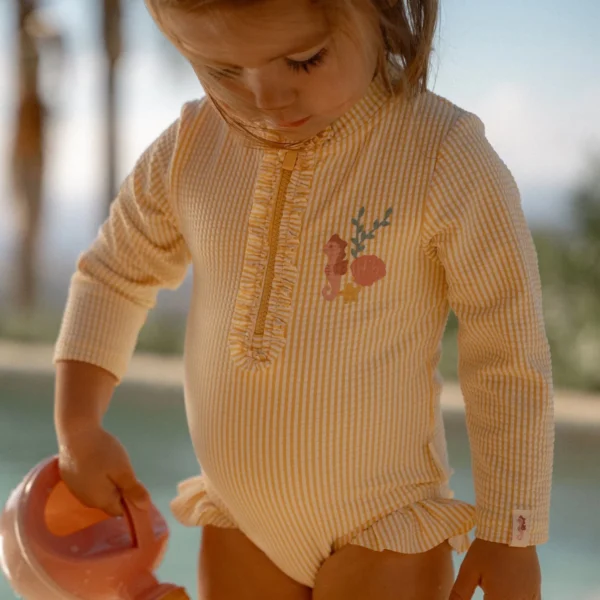 Little Dutch Badpak lange mouw - Geel - Ocean Treasures maat 8692 (8)