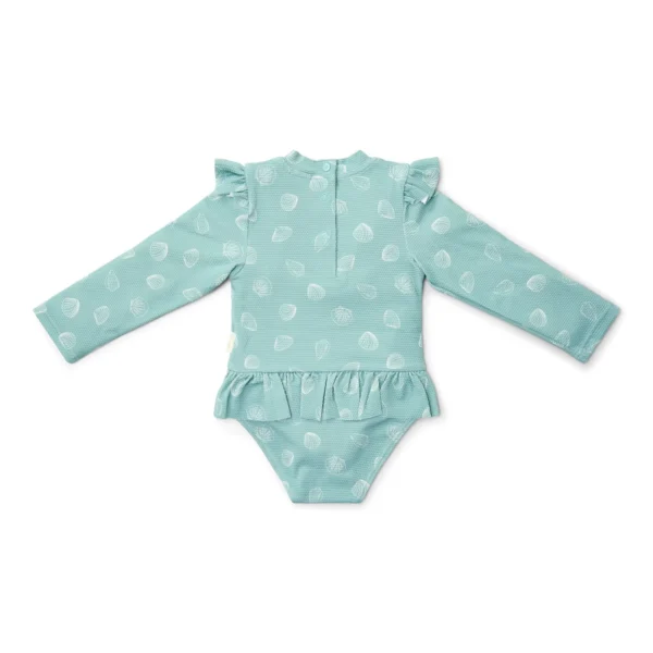 Little Dutch Badpak lange mouw - Groen - Ocean Treasures maat 98104 (2)